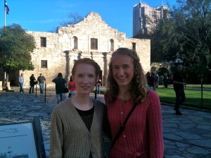 sisters at the Alamo